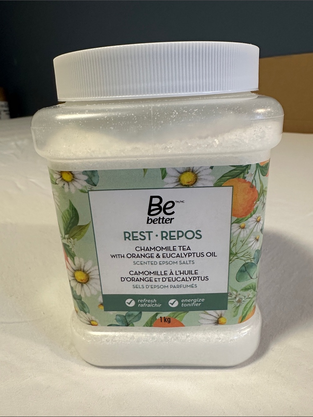 Be Better REST Chamomile Tea Orange & Eucalyptus Epsom Salts